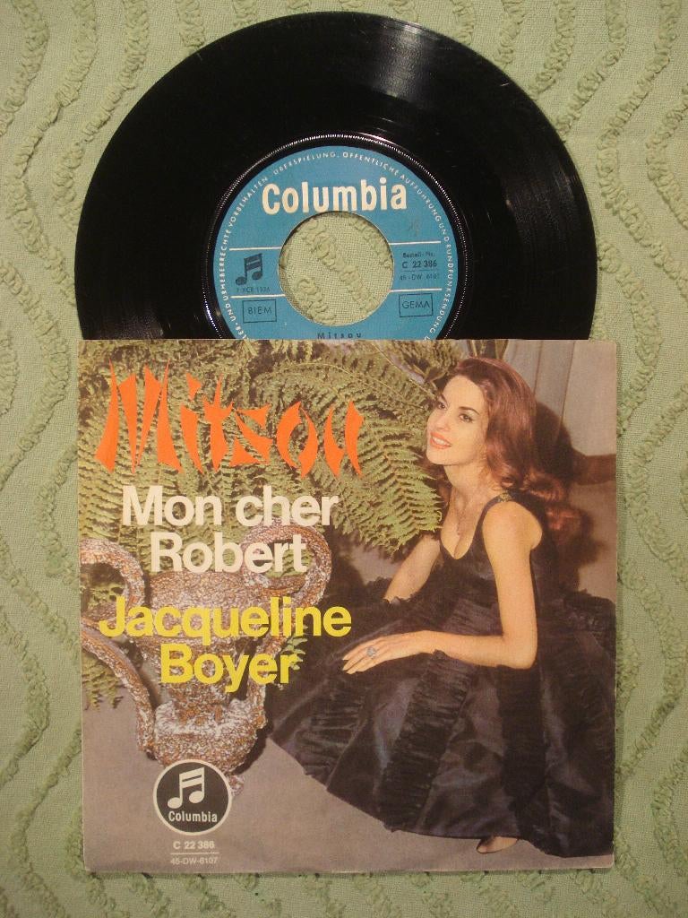 Jacqueline Boyer 7" Vinyl Single: ‘Mitsou’ (Duitsland), Gebruikt, 7 inch, Single, Ophalen of Verzenden
