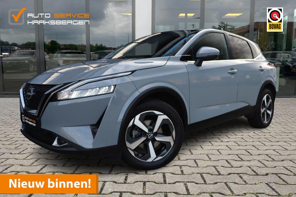 Nissan QASHQAI 1.3 MHEV Xtronic N-Connecta | ACC | 360 Camer, Stof, Zwart, 4 cilinders, Bedrijf
