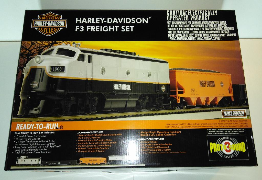 MTH H0 84-4003-1 - Dig DCC set Harley Davidson fullsound ovp, Overige merken, Treinset, Gelijkstroom, Nieuw