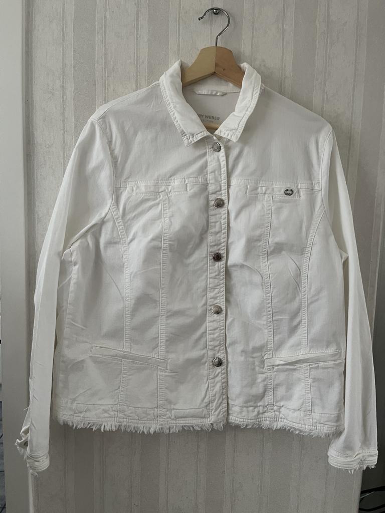spijkerjasje GERRY WEBER, Wit, Overige jeansmaten, Ophalen of Verzenden, Zo goed als nieuw
