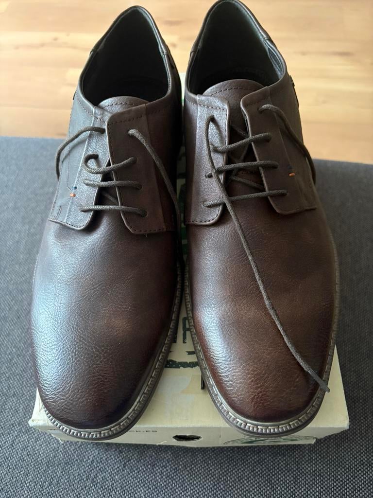 Leren Bruine Heren Schoenen maat 47, Kleding | Heren, Schoenen, Bruin, Nieuw, Ophalen of Verzenden, Veterschoenen