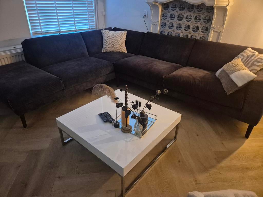 Salon tafel wit 80x80 cm, Ophalen, 50 tot 100 cm, Vierkant, 50 tot 100 cm