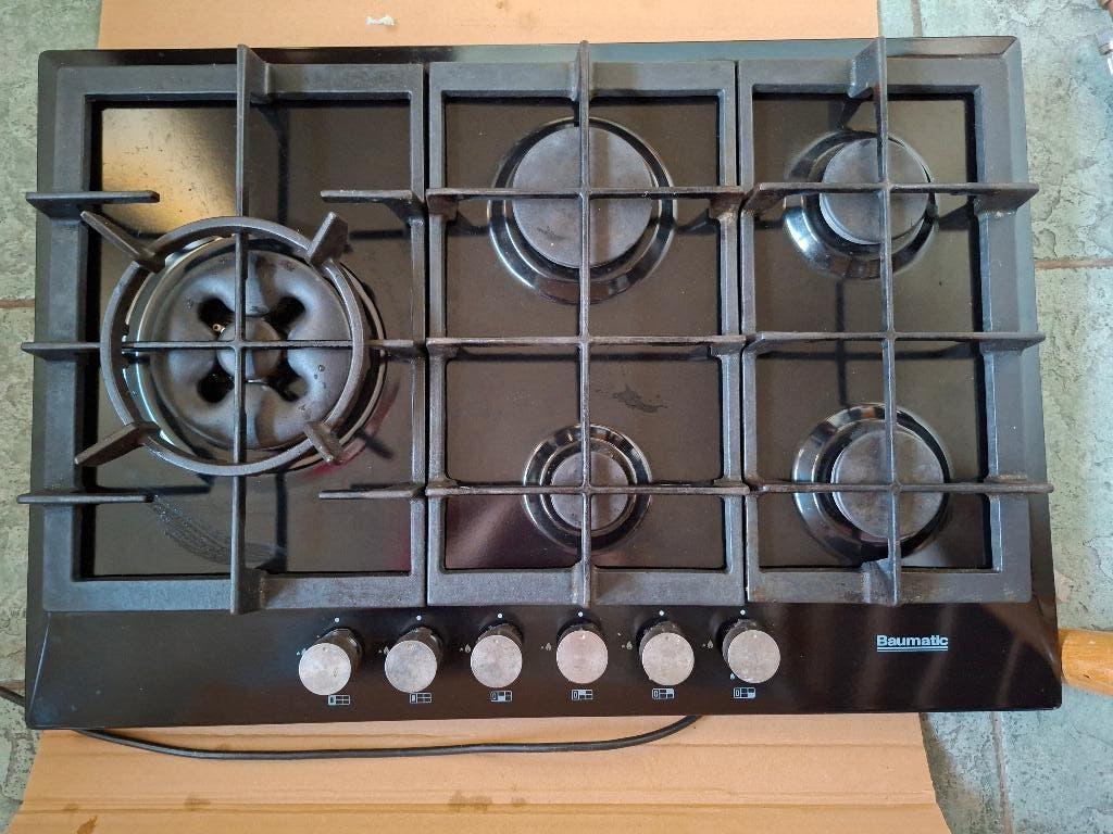 Baumatic gaskookplaat, Witgoed en Apparatuur, Kookplaten, Ophalen, Gebruikt, Inbouw, Gas