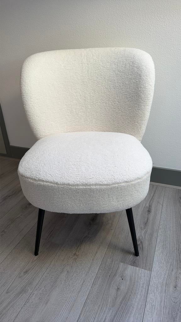 Witte teddy stoel, Ophalen, Zo goed als nieuw, 50 tot 75 cm