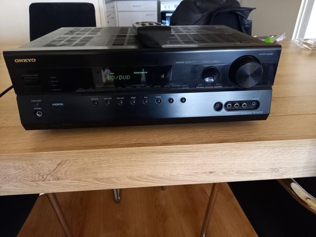 Onkyo tx-sr578 hdmi receiver, Ophalen, Zo goed als nieuw, 120 watt of meer, Onkyo