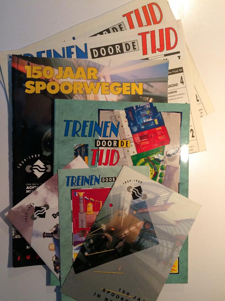Brochures: Nederlandse Spoorwegen – NS 150 Jaar 1989, Verzamelen, Verzenden, Zo goed als nieuw, Trein, Boek of Tijdschrift
