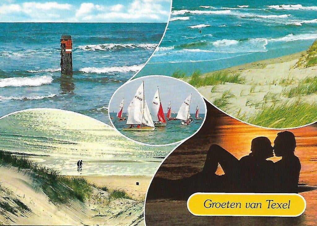 Texel- -5-luik., Verzenden, 1960 tot 1980, Gelopen, Waddeneilanden