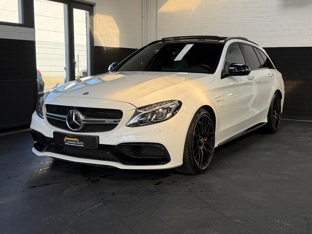 Mercedes-Benz C-klasse Estate AMG 63 S | 510PK | Pearl White, Automaat, Achterwielaandrijving, Gebruikt, Wit