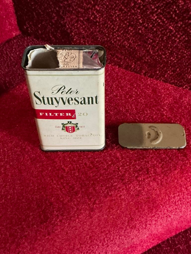 Vintage Peter Stuyvesant blikje ❤️ met leeg pakje, Verzamelen, Ophalen of Verzenden, Gebruikt, Overige, Overige merken
