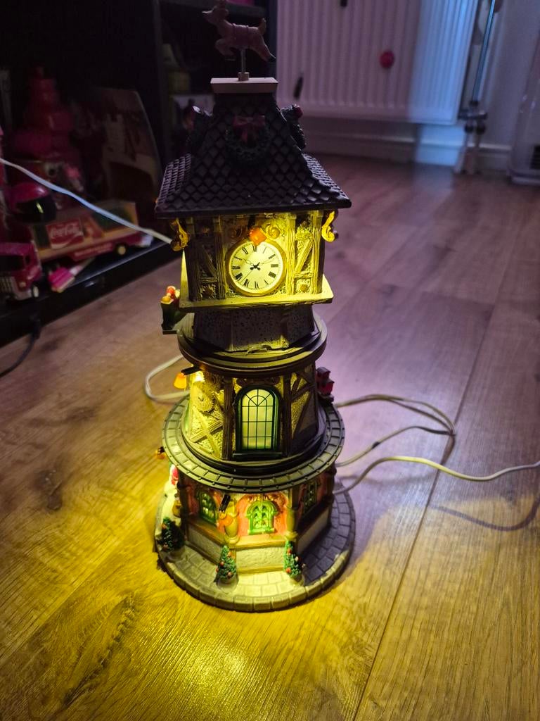 Lemax Kerstdorp Klokkentoren, Ophalen of Verzenden, Zo goed als nieuw
