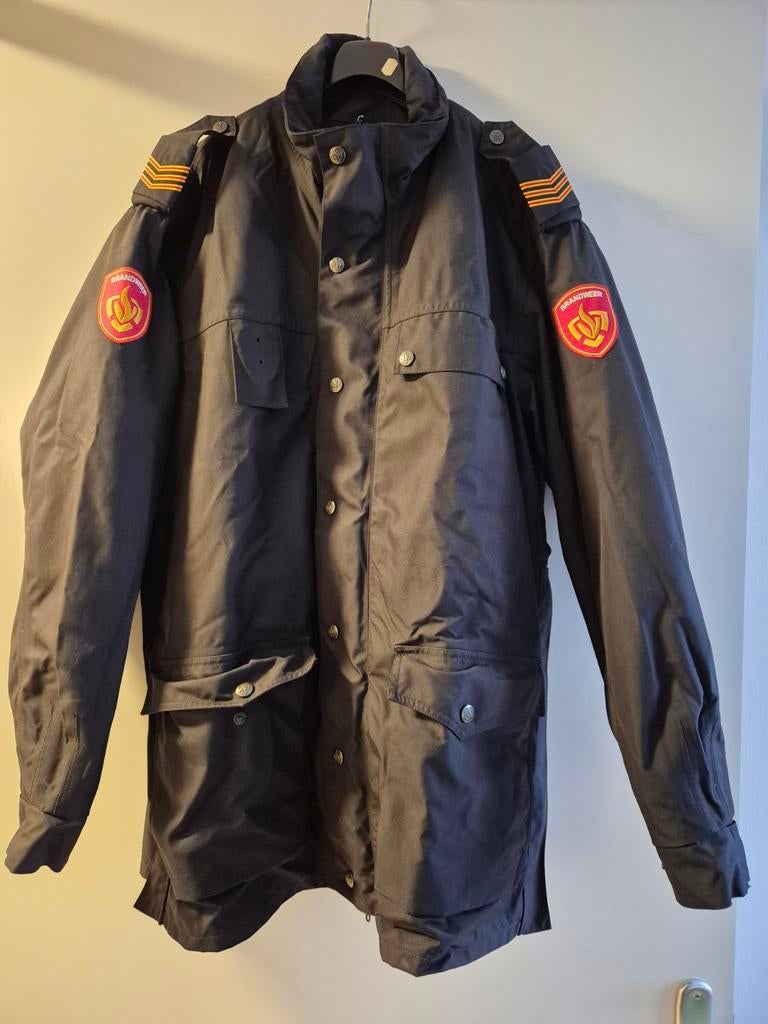 Brandweer jas, Ophalen of Verzenden, Maat 56/58 (XL), Zwart