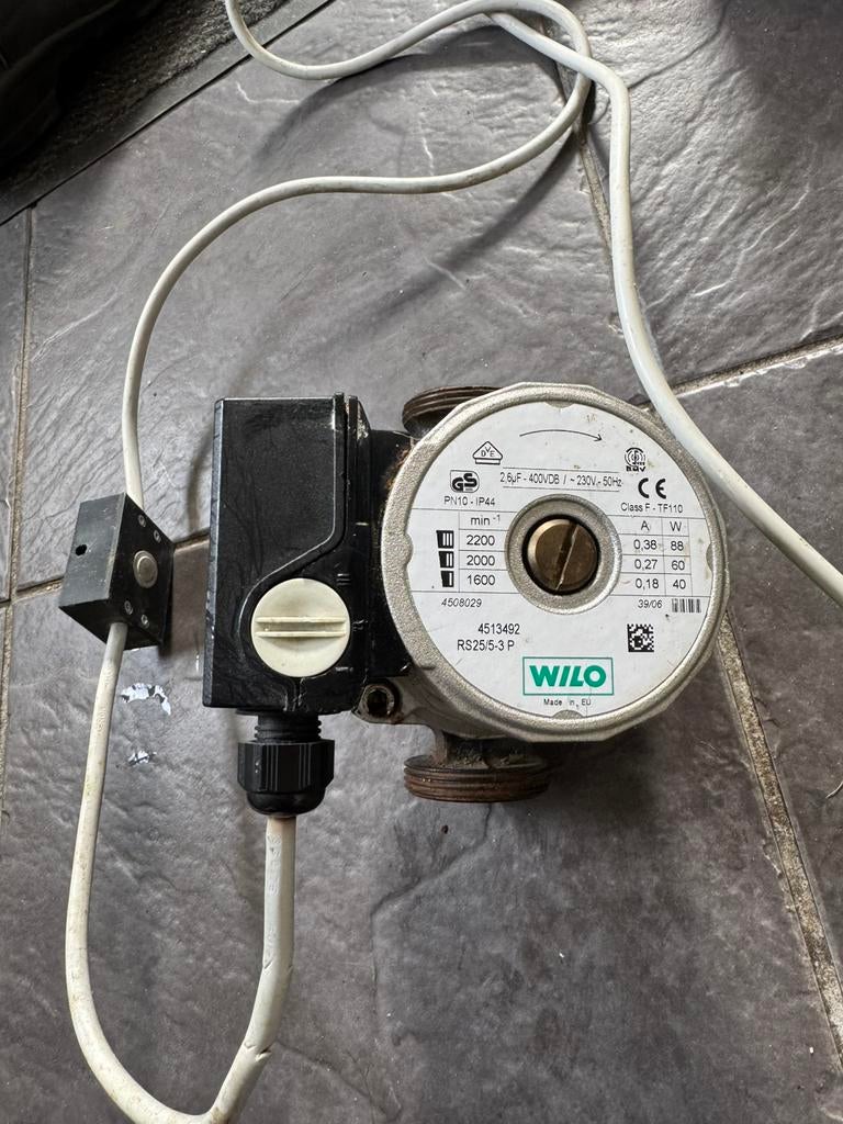 POMP WILO RS 25/5-3 P 130MM, Doe-het-zelf en Verbouw, Minder dan 30 cm, Overige typen, Wilo, Wilo