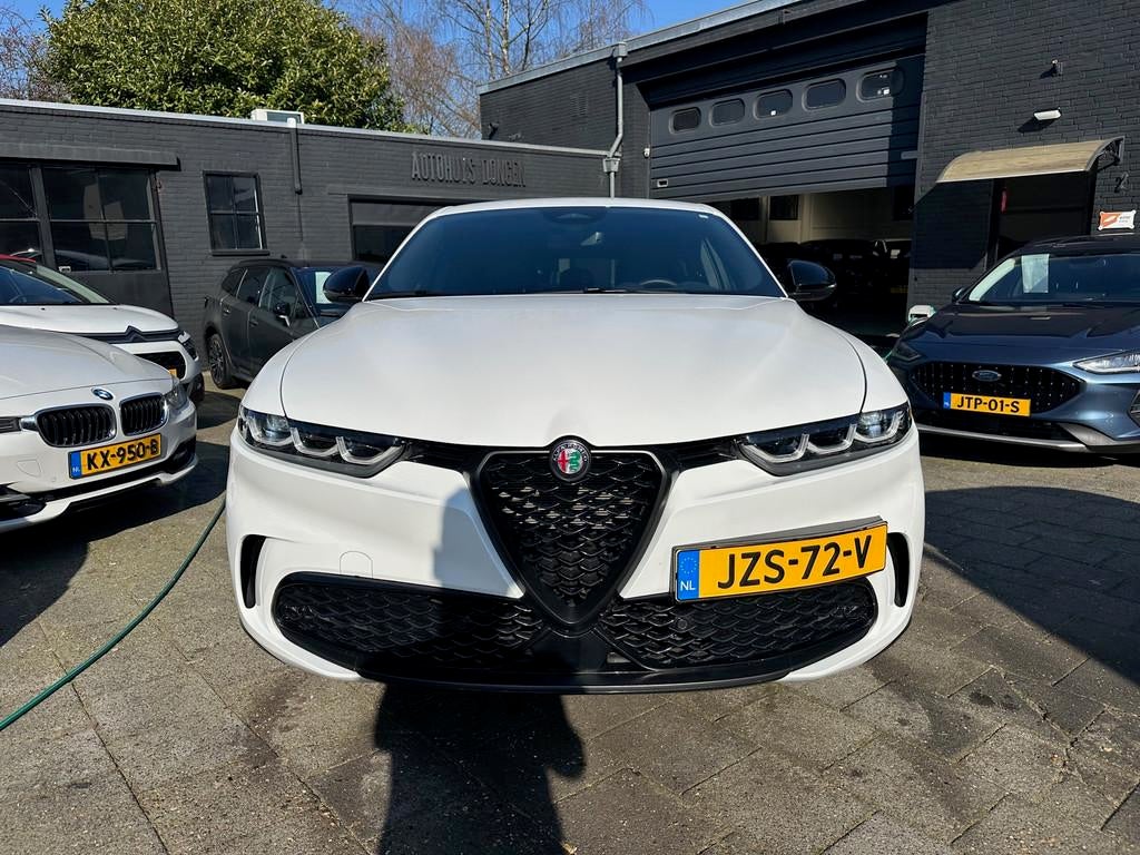 Alfa Romeo Tonale 160pk Hybrid Aut Sprint|16.000km|Leder|Fab, Gebruikt, Zwart, 4 cilinders, 160 pk