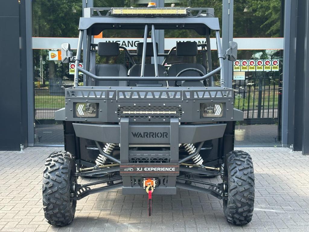 MASSIMO WARRIOR 1000 CC UTV AUTOMAAT 3 Pers 4X4 LIER LED BTW, Auto's, Automaat, Gebruikt, Lederen bekleding, Zwart