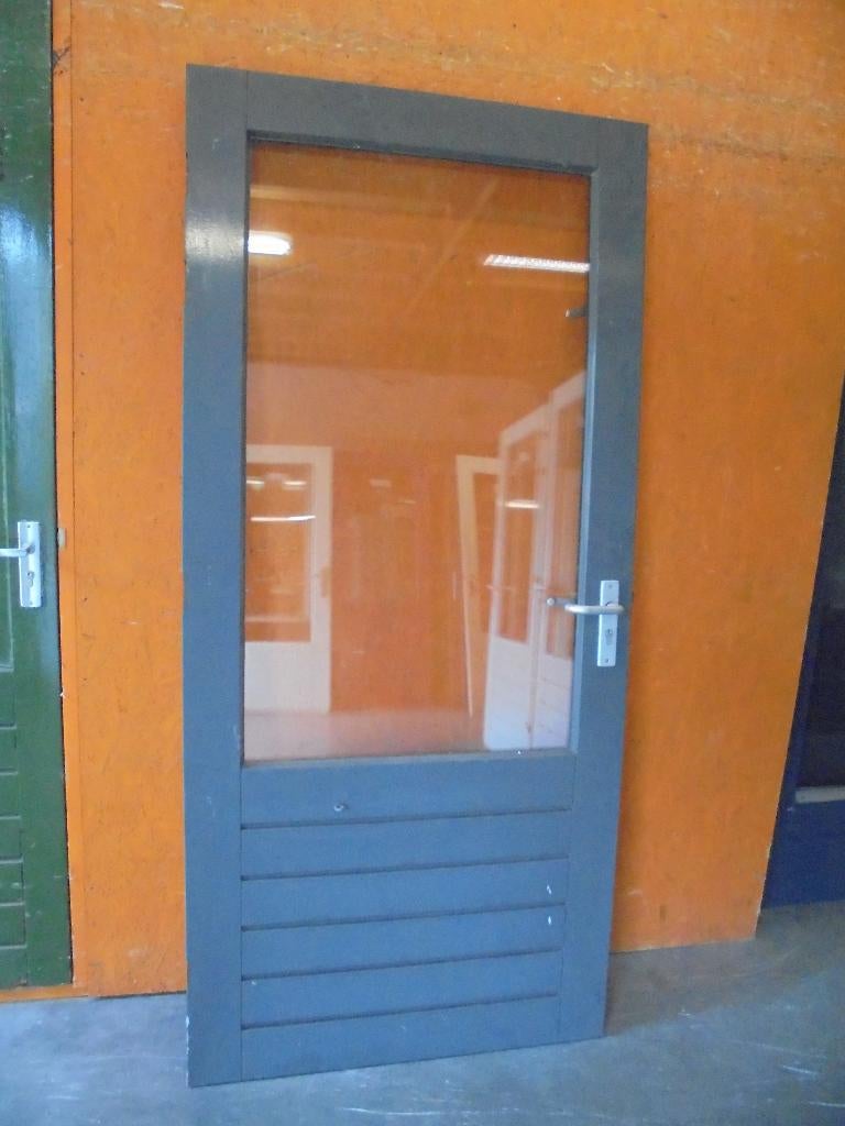 Diverse buitendeuren / schuurdeuren, ca. 93 x 201,5, Ophalen, 80 tot 100 cm, 200 tot 215 cm, Glas