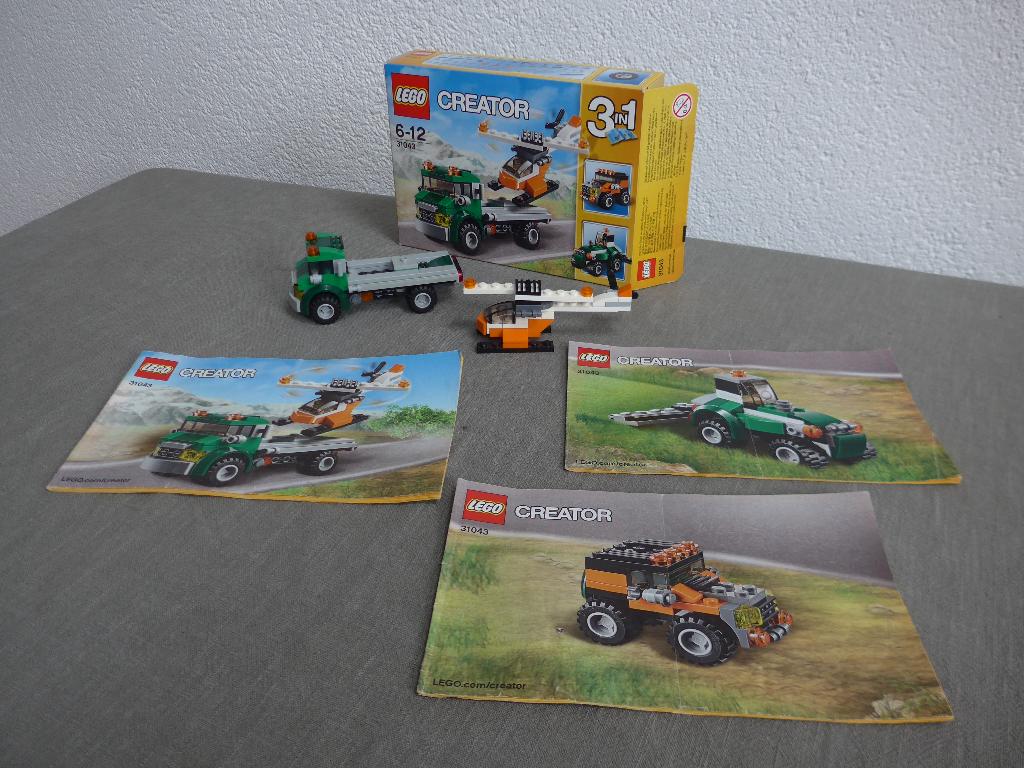 Lego creator 31043 Helikoptertransport, Compleet, Lego, Ophalen of Verzenden, Zo goed als nieuw