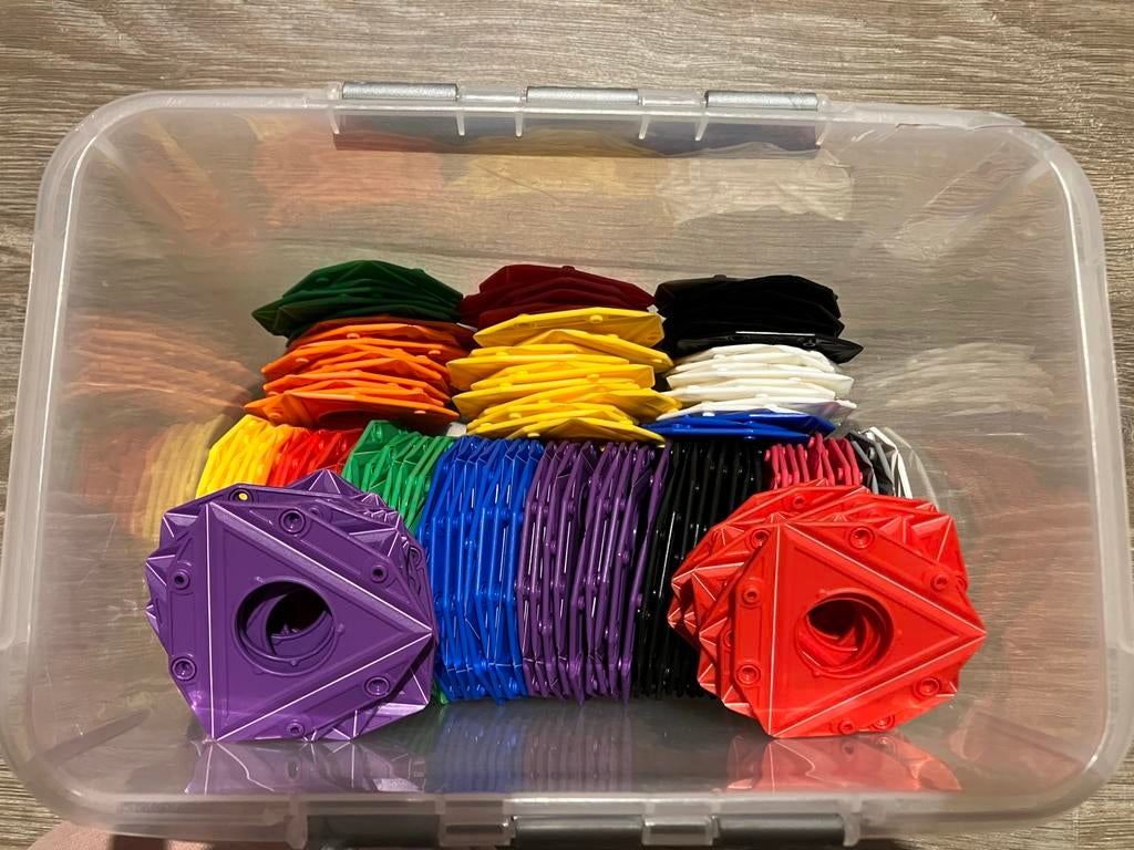 Trigo constructie speelgoed, diverse kleuren, Kinderen en Baby's, Speelgoed | Bouwstenen, Ophalen of Verzenden, Zo goed als nieuw