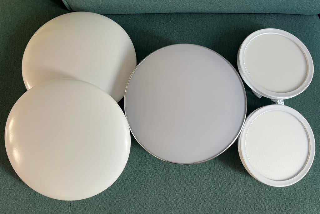 Briloner LED wand/plafondlampen 5x, Huis en Inrichting, Lampen | Plafondlampen, Zo goed als nieuw, Kunststof, Ophalen of Verzenden