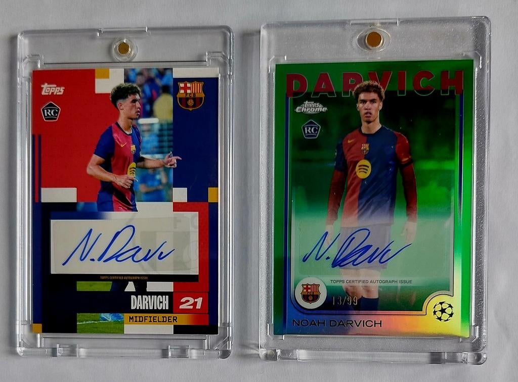 Darvich 2x Topps Chrome Autograph RC Kaarten, Ophalen of Verzenden, Nieuw