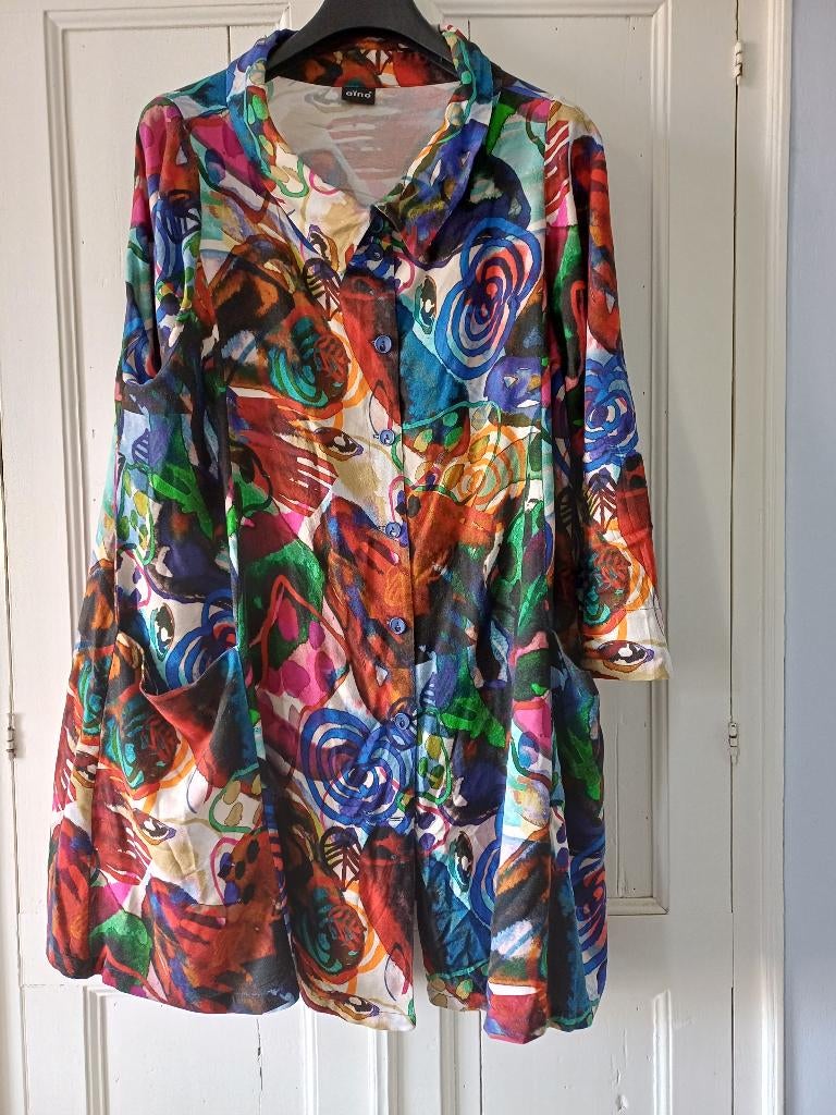 blouse/ tuniek van finse merk Aïno, maat xl, Kleding | Dames, Aïno, Verzenden, Zo goed als nieuw, Maat 46/48 (XL) of groter