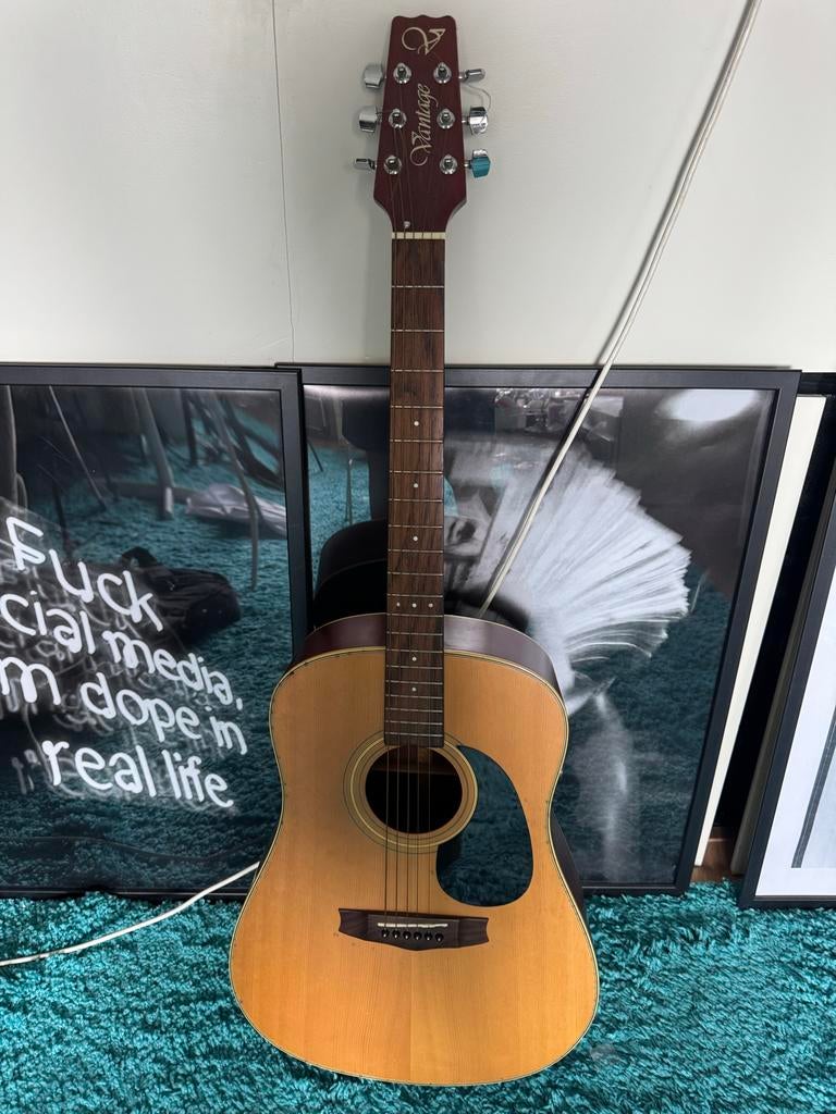 Vantage akoestische gitaar - Zo goed als nieuw, Ophalen of Verzenden, Zo goed als nieuw, Western- of Steelstringgitaar