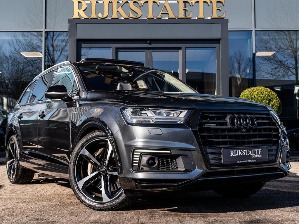 Audi Q7 3.0 TDI E-Tron Quattro|PANO|360|TREKHAAK|LUCHTV., Auto's, Automaat, Gebruikt, Euro 6, Adaptive Cruise Control