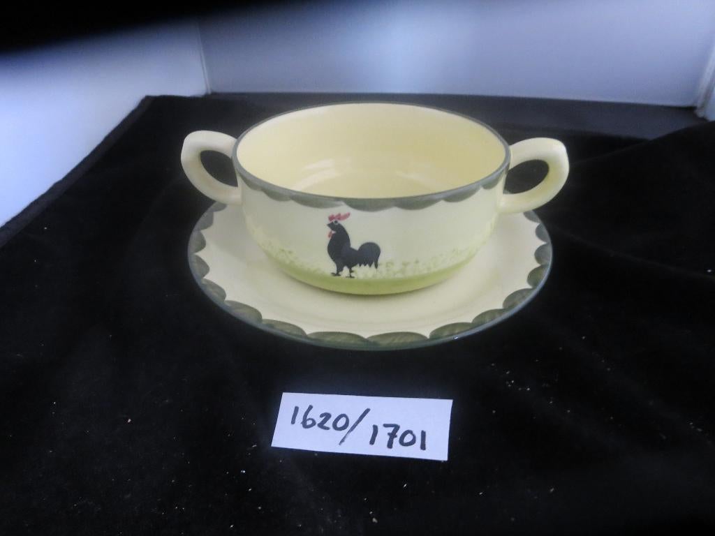 Soepkoppen en schotels Kip Haan servies, Overige materialen, Overige typen, Nieuw, Ophalen of Verzenden