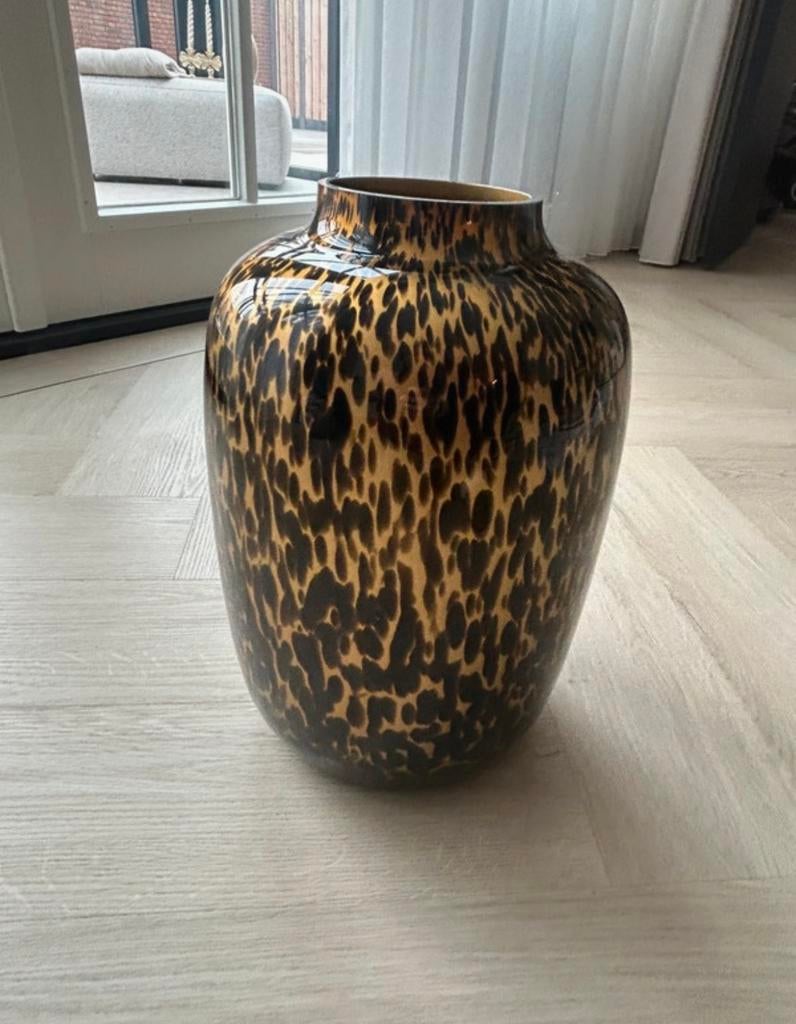 Vase met luipaardprint, Overige kleuren, Nieuw, Ophalen of Verzenden, Glas