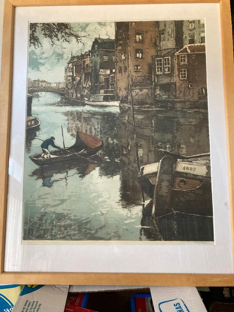 Water in Amsterdam, Henry Cassiers, Antiek en Kunst, Ophalen