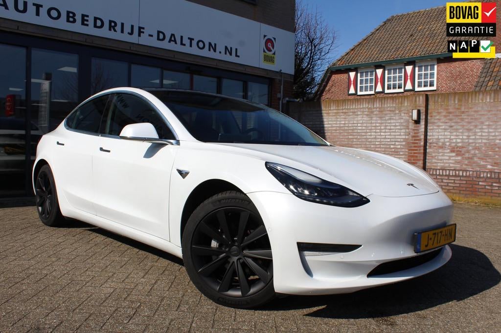 Tesla Model 3 Long Range AWD 75 kWh SOH 92,7% / AUTOPILOT/ L, Automaat, Stoelverwarming, Wit, 84 €/maand