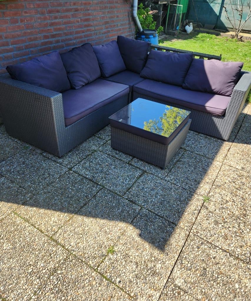 Tuinsetje zie foto's, Tuin en Terras, Tuinsets en Loungesets, Ophalen, Gebruikt, 2 zitplaatsen