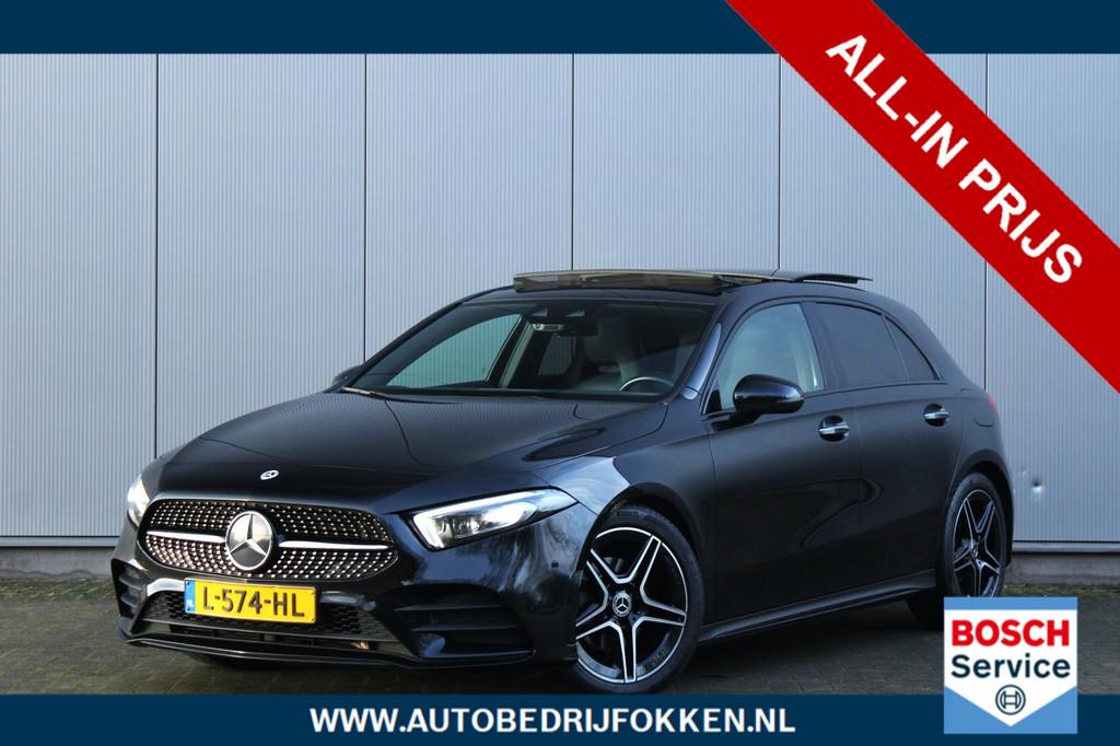Mercedes-Benz A-Klasse 180 Business Solution AMG | NAP! | Wi, Gebruikt, 4 cilinders, Zwart, Origineel Nederlands