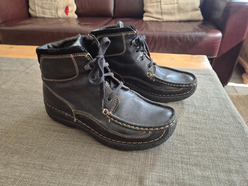 Zwarte Wolky dames schoenen maat 40, Wolky, Zwart, Ophalen of Verzenden, Sneakers of Gympen