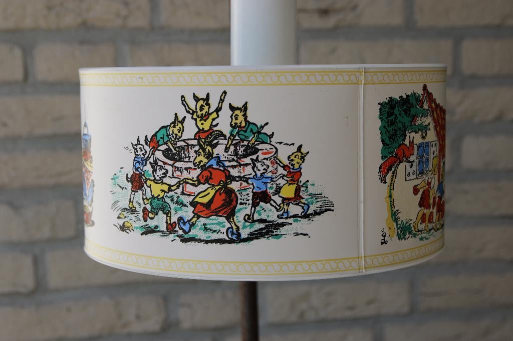 vintage sprookjes hanglamp van kunststof, Ophalen of Verzenden, Gebruikt, Kunststof, Minder dan 50 cm