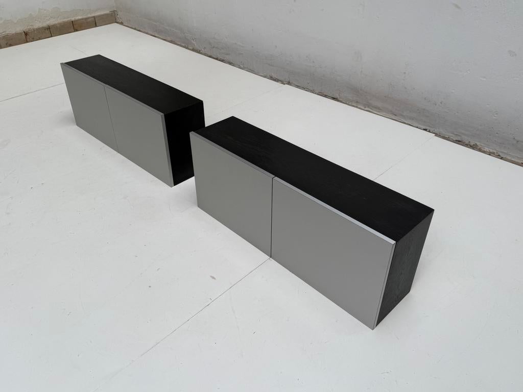 Zwevende jaren 70 kasten aluminium vintage design Nurigarage, Ophalen, Space age design jaren 70, 50 tot 100 cm, Glas