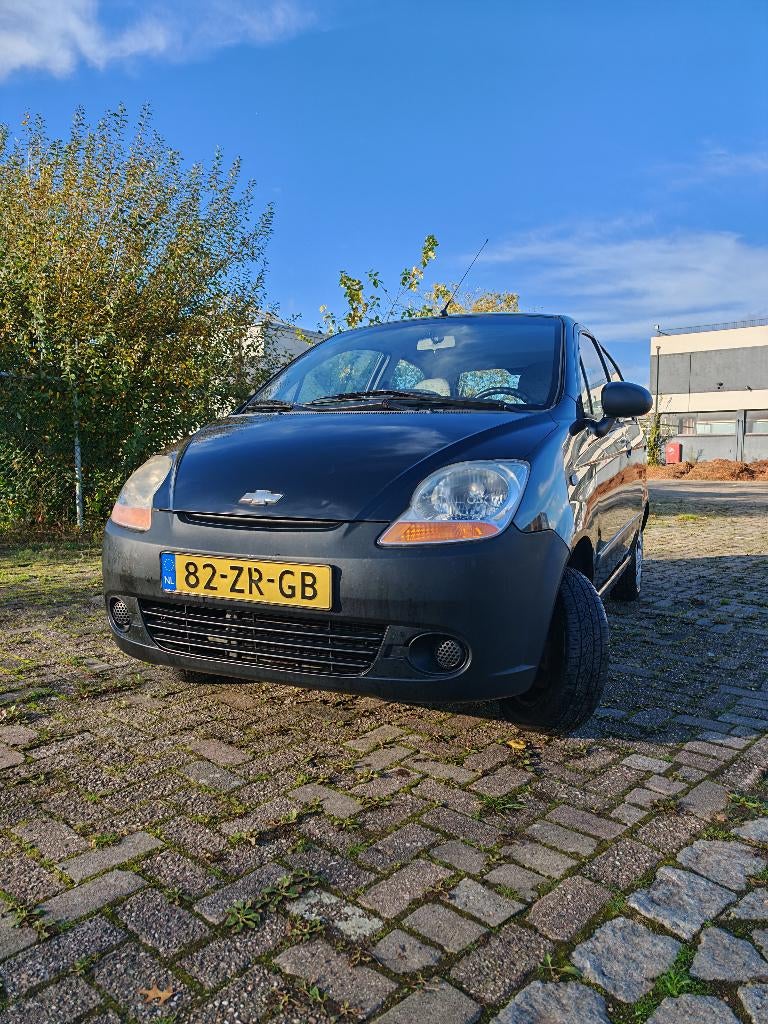 Chevrolet Matiz 0.8 2008 Zwart, Auto's, Chevrolet, Particulier, Matiz, ABS, Airbags, Radio, Benzine, C, Hatchback, Handgeschakeld
