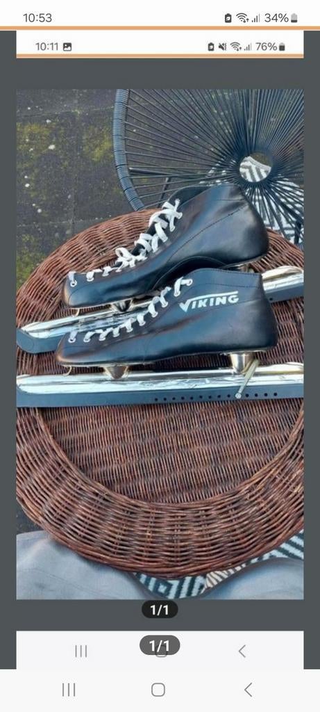 Vikking mt 44 je kan ze maar in huis hebben, Ophalen of Verzenden, Gebruikt, IJshockeyschaatsen, Overige merken