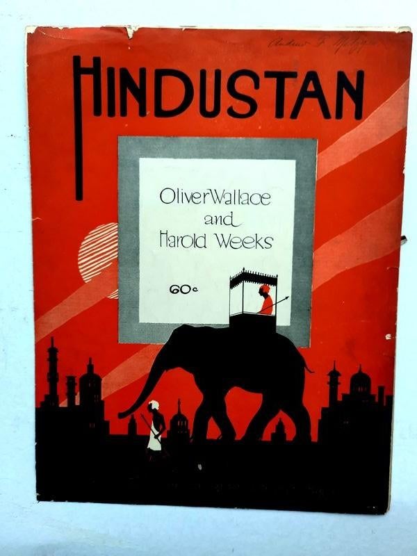 Rijk geïllustreerde bladmuziek – klassiek  Hndustan i, Ophalen of Verzenden, Gebruikt, Artiest of Componist, Populair
