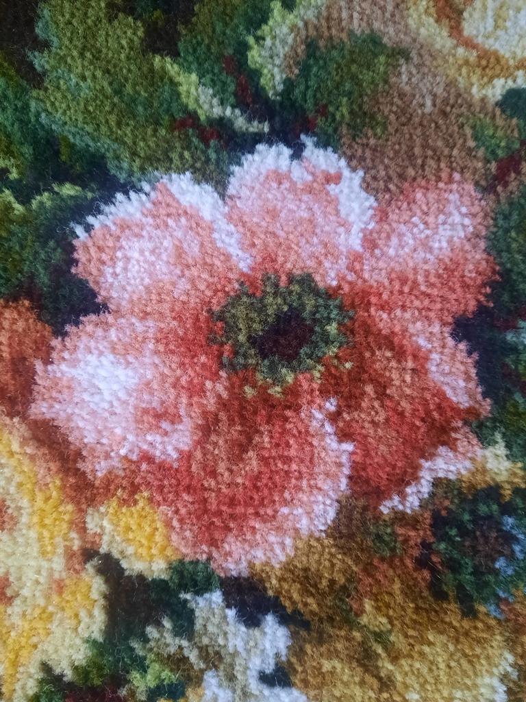 PRACHTIG MOOI SMIRNA WANDKLEED IN FRAAIE LIJST, Ophalen of Verzenden