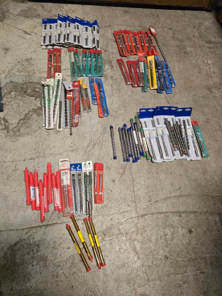 Partij nieuwe sds-plus boren 6-8-10-12 mm, Doe-het-zelf en Verbouw, Gereedschap | Boormachines, Ophalen of Verzenden, Nieuw