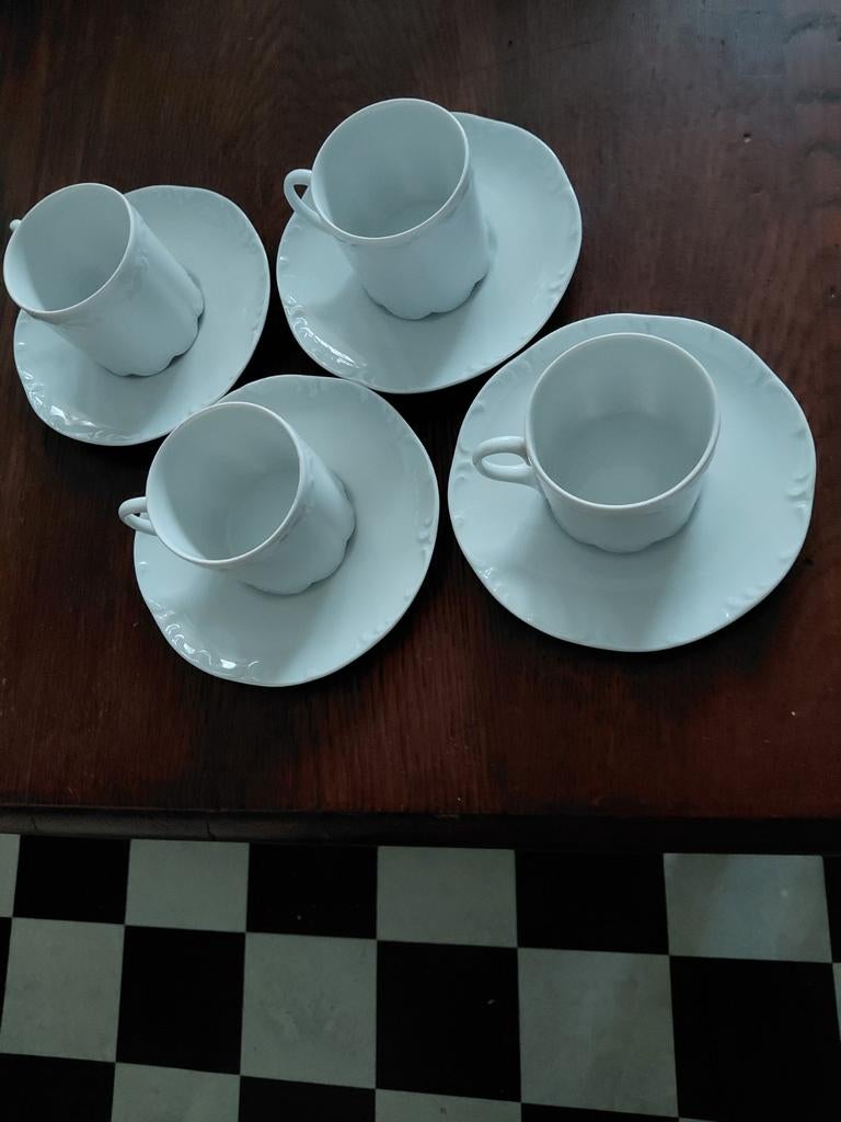 Rosenthal Classic kop- en schotels, wit., Ophalen, Porselein, Overige stijlen, Kop(pen) en/of Schotel(s)