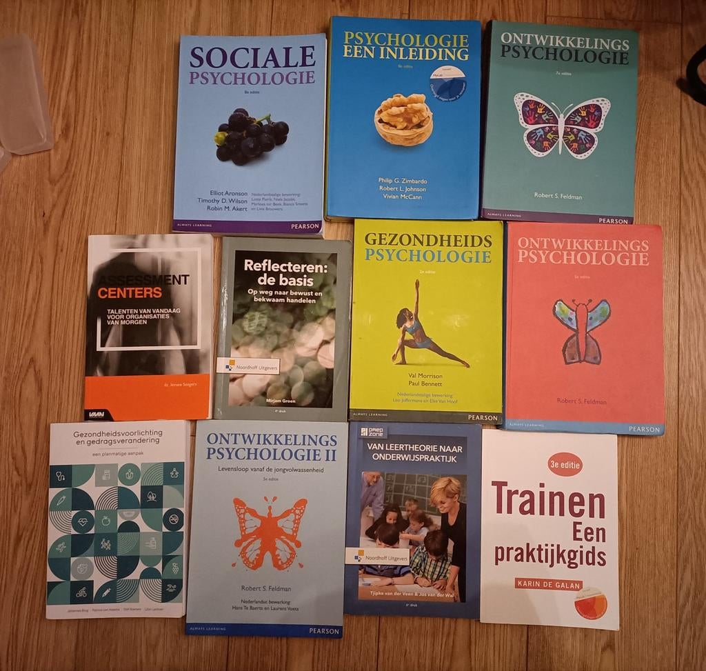 Verschillende boeken opleiding Toegepaste Psychologie, Ophalen of Verzenden, Zo goed als nieuw, School, Studie en Wetenschap