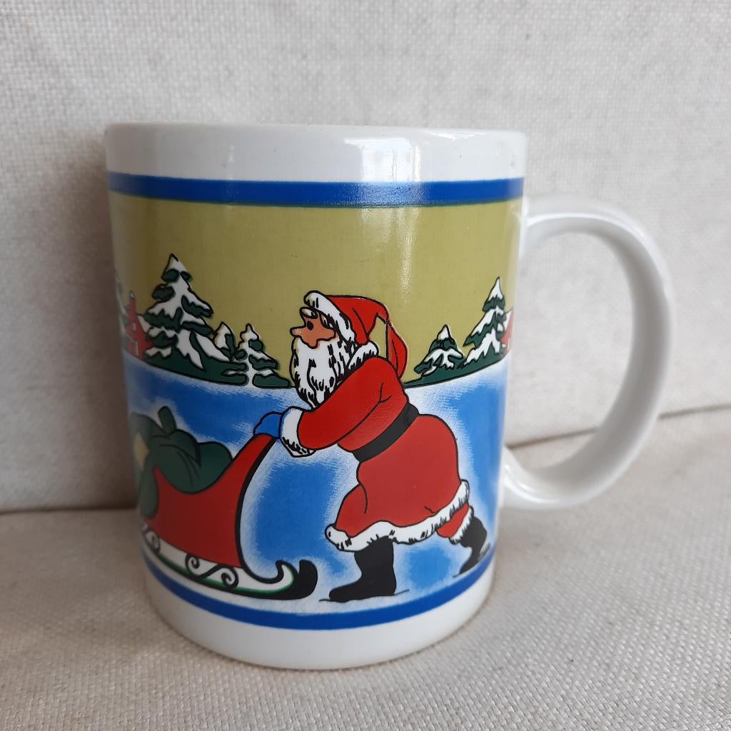 Kerst beker mok, Diversen, Kerst, Ophalen of Verzenden