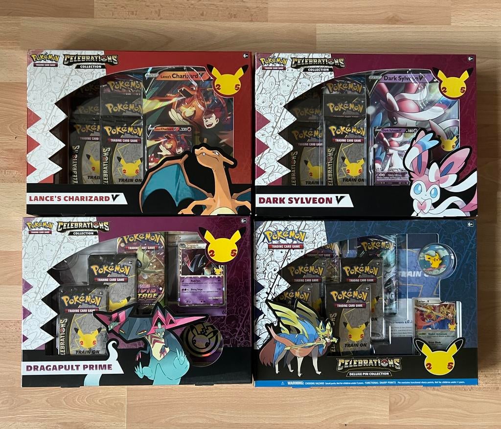 Pokemon Set Collectie 25th Anniversary Celebrations NIEUW, Hobby en Vrije tijd, Verzamelkaartspellen | Pokémon, Nieuw, Boosterbox