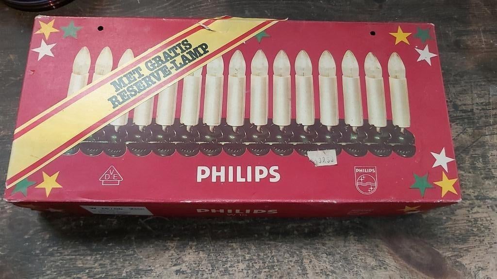 Retro kerstverlichting in OVP philips, Diversen, Kerst, Ophalen of Verzenden