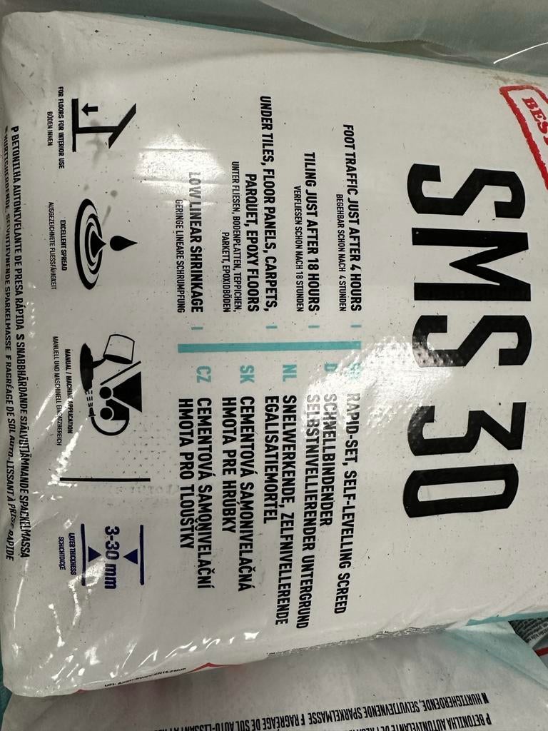 Egaline - Zelfnivellerende mortel, Doe-het-zelf en Verbouw, Overige Doe-het-zelf en Verbouw, Nieuw, Ophalen