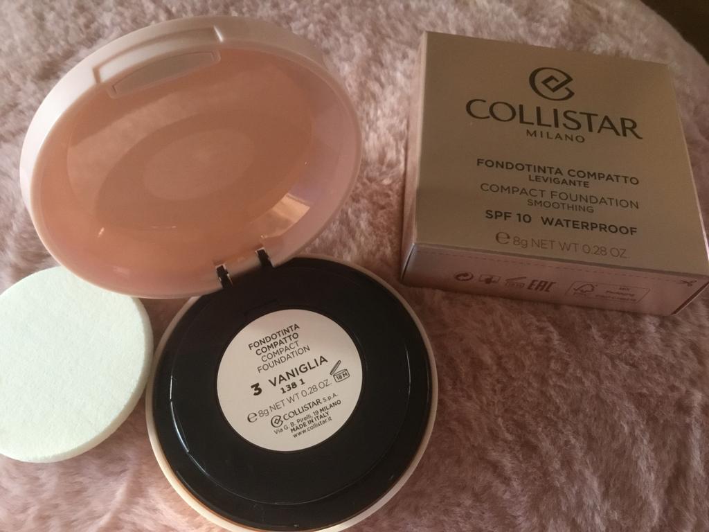 Collistar compact foundation nr 3 vaniglia, 10 euro, Bruin, Gehele gezicht, Nieuw, Ophalen of Verzenden