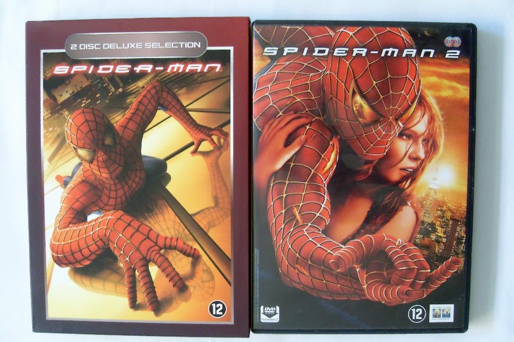 Spiderman 1 & 2 (originele dvd's), Vanaf 12 jaar, Ophalen of Verzenden, Zo goed als nieuw, Fantasy