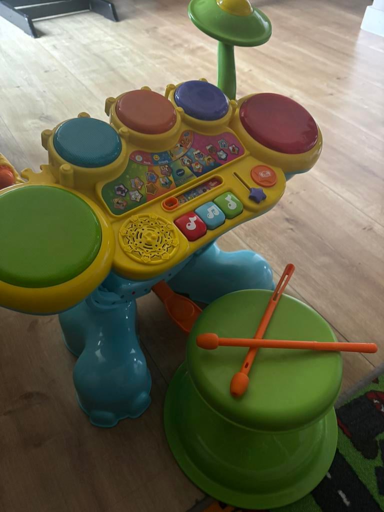Vtech rock & leer drumstel, Ophalen, Zo goed als nieuw