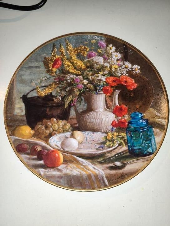 Ochtend Stilleven Wandbord, Antiek en Kunst, Antiek | Wandborden en Tegels, Ophalen of Verzenden